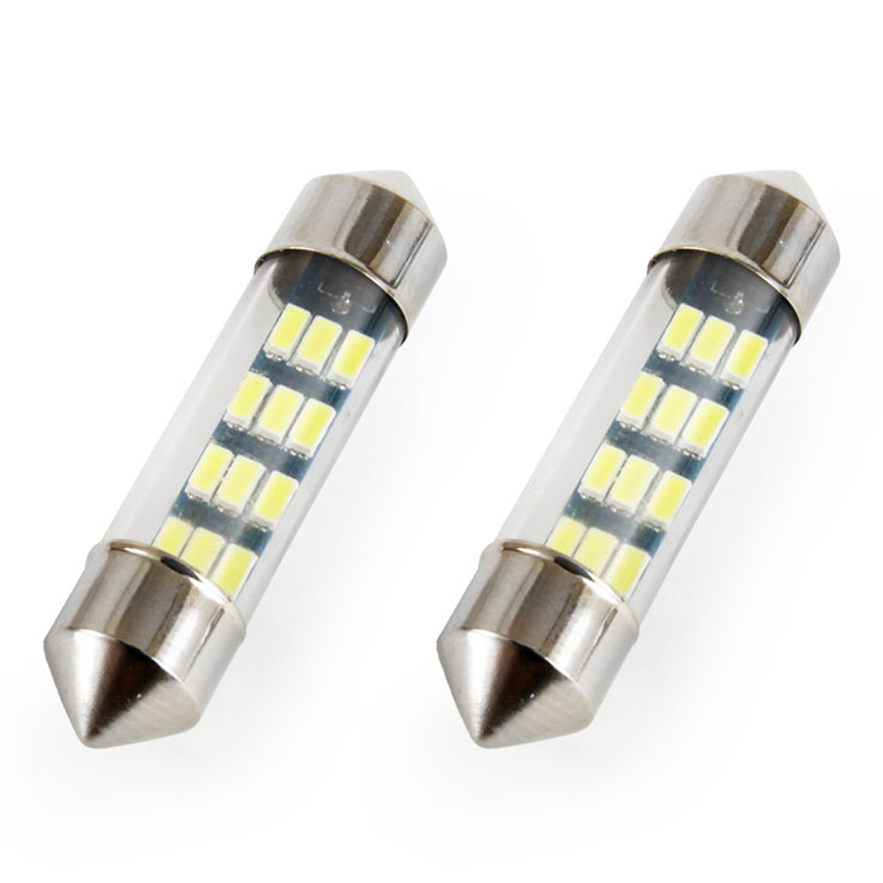 LED STANDARD 3014 12SMD Festoon C5W C10W C3W 36mm bela 12V