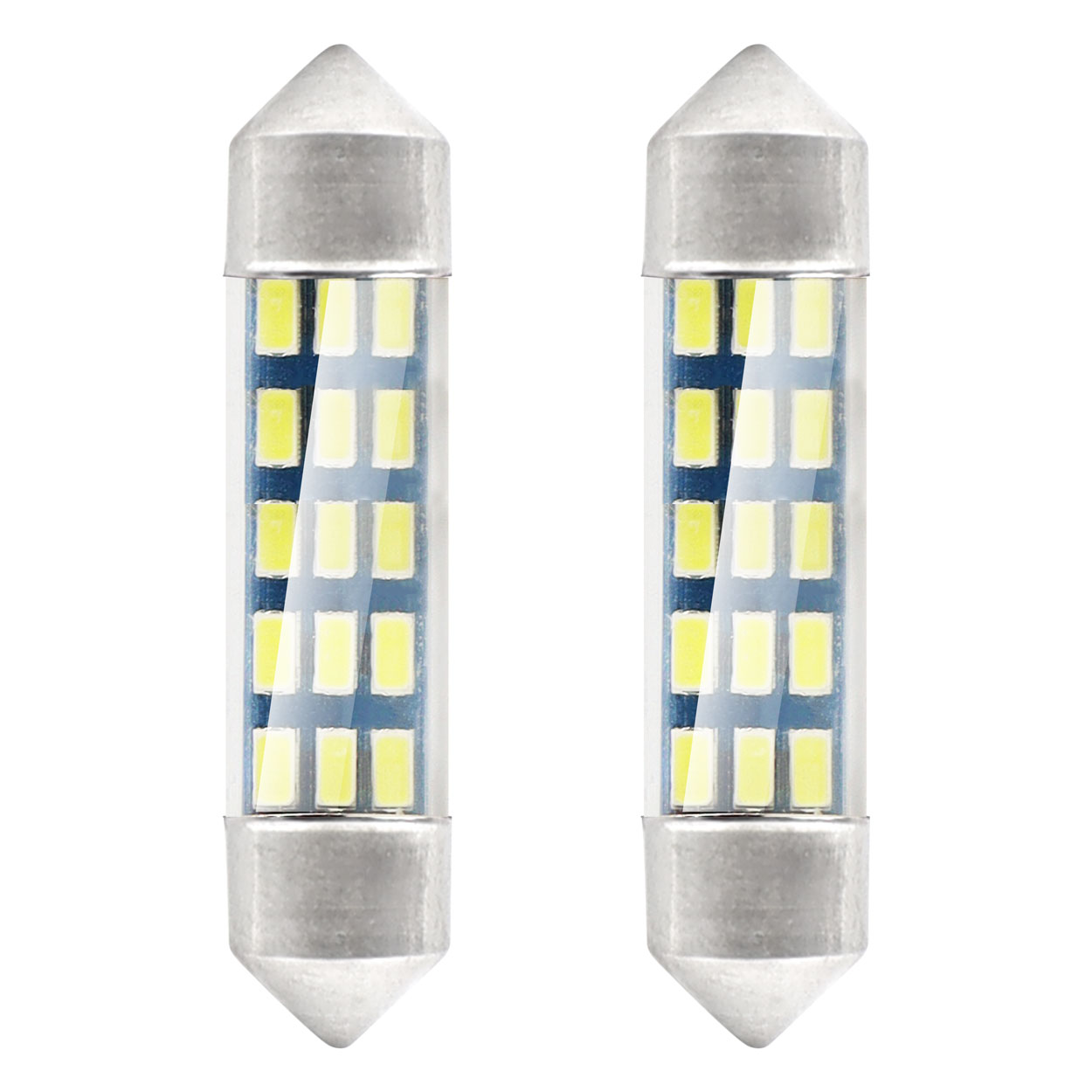 LED STANDARD 3014 15SMD Festoon C5W C10W C3W 39mm bela 12V