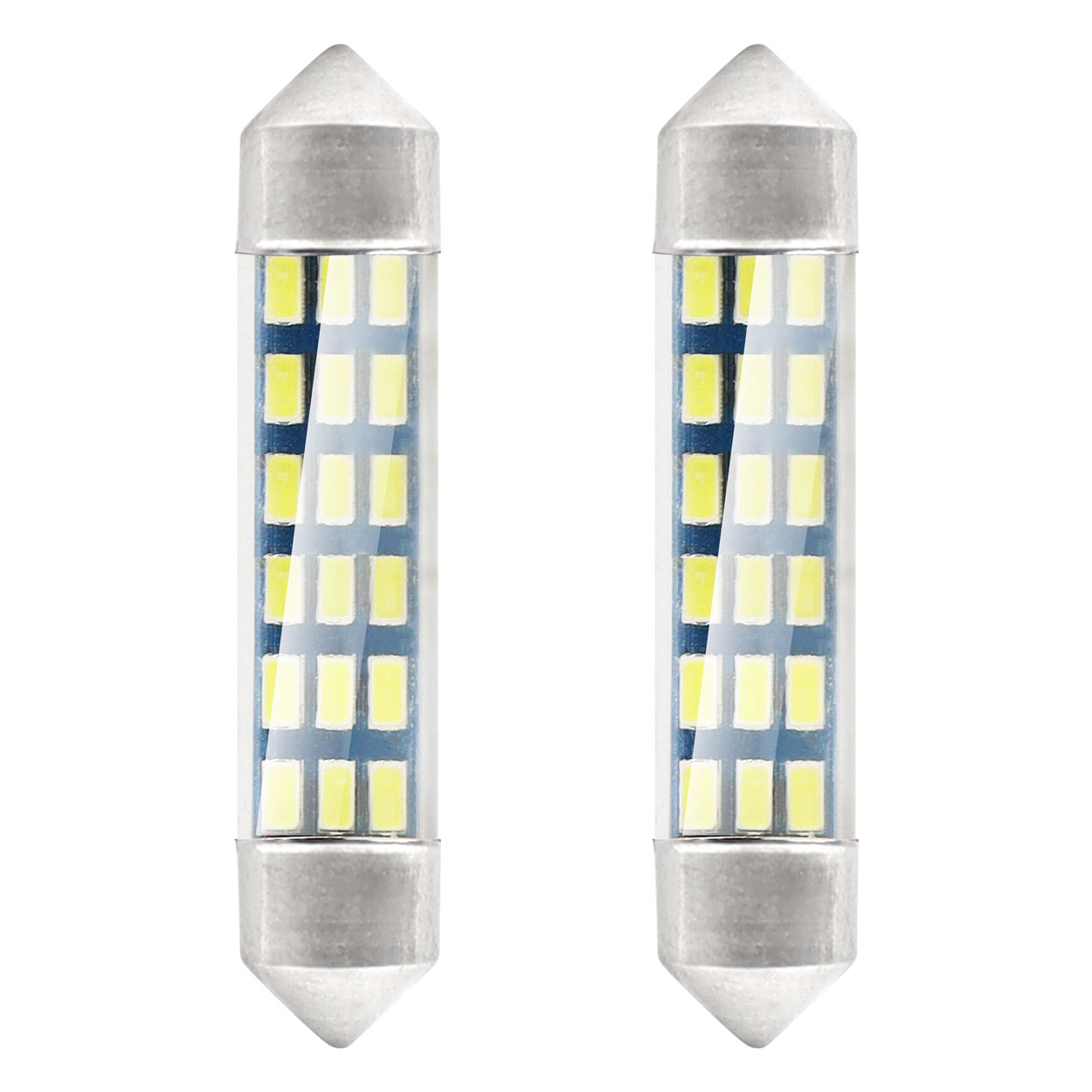 LED STANDARD 3014 18SMD Festoon C5W C10W C3W 41mm bela 12V - Image 3