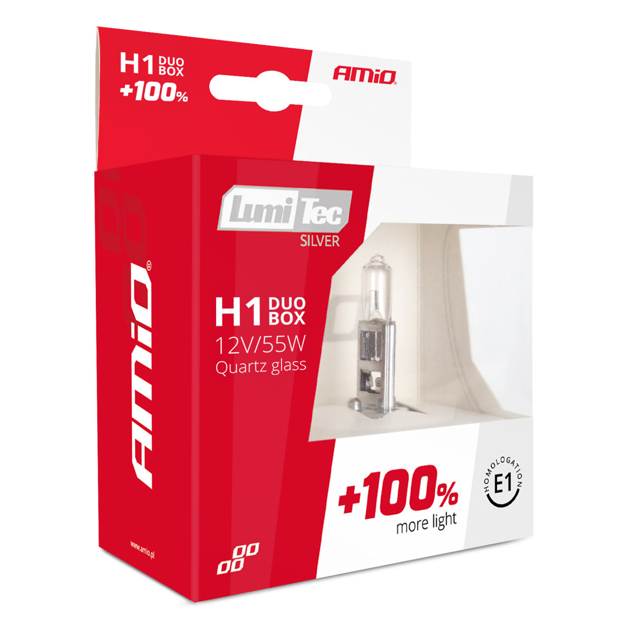 Halogenske žarnice H1 12V 55W LumiTec SILVER +100% DUO - slika 4