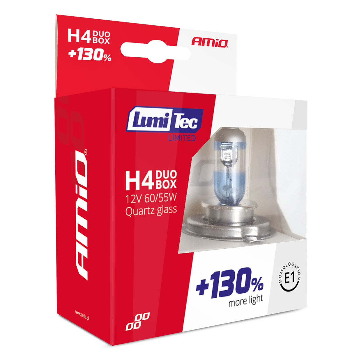 Halogenske žarnice H4 12V 60/55W LumiTec LIMITED +130% DUO - slika 3