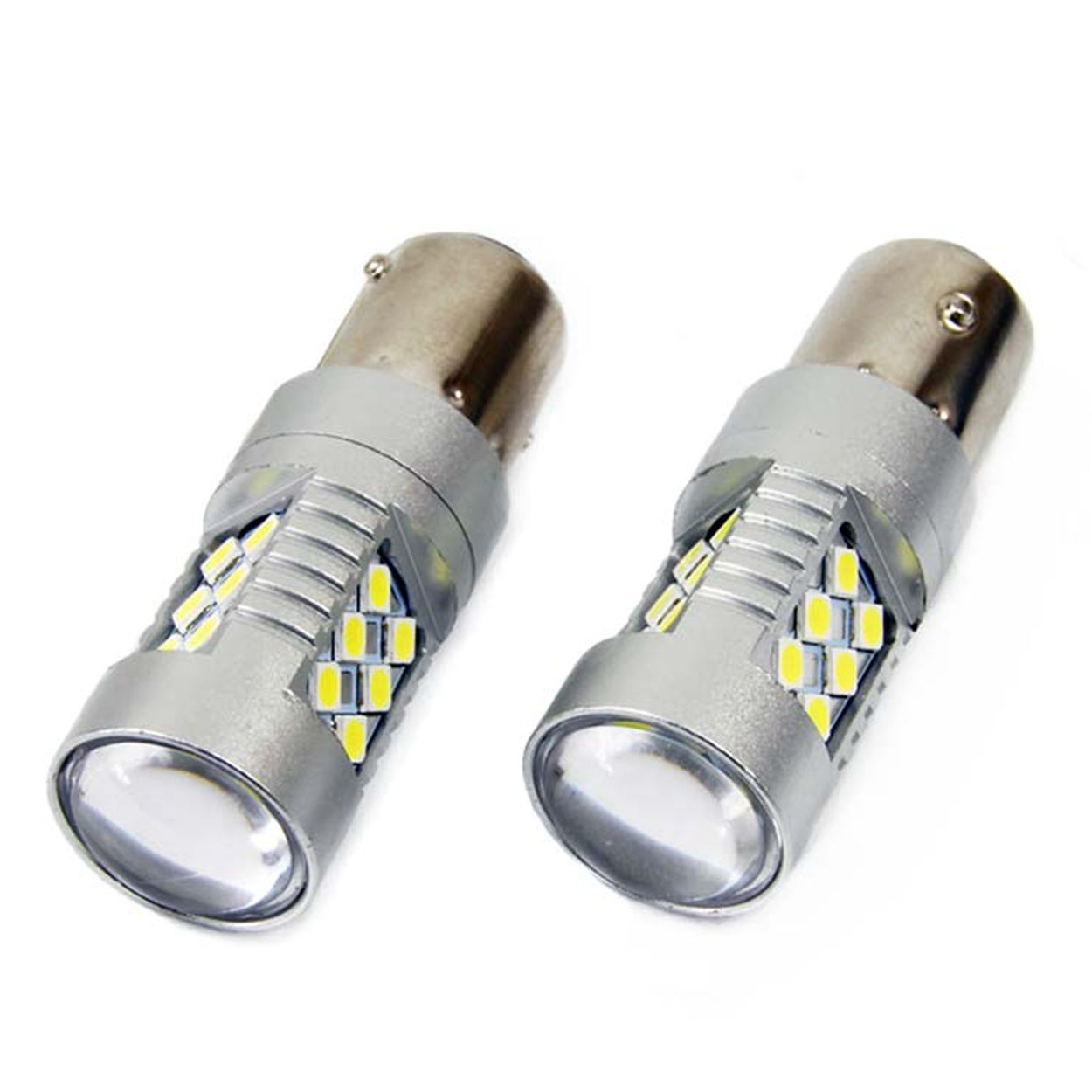 LED Canbus 3030 24SMD 1156 BA15S P21W bele 12V/24V - Image 2