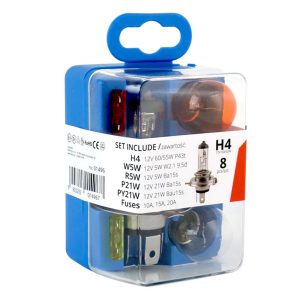 Halogenske žarnice & fuses set 8 kosov H4