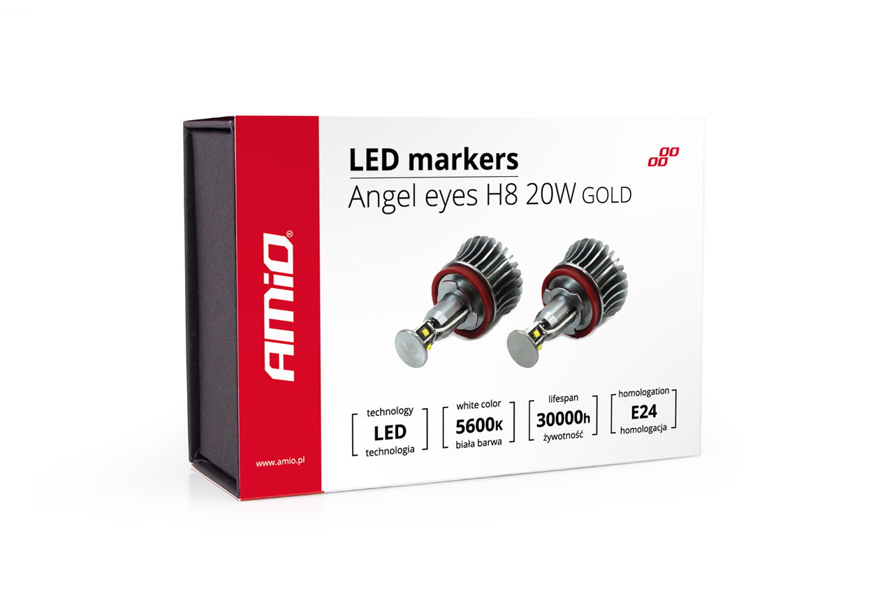 LED označevalna svetilka H8 20W ZLATA
