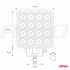 Delovna svetilka AWL10 16LED FLOOD 9-36V