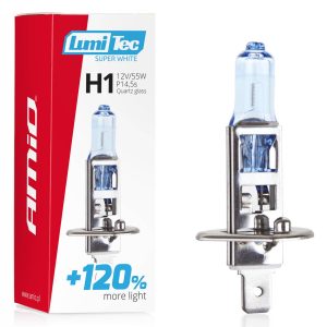 Halogenska žarnica H1 12V 55W LumiTec Super White +120%