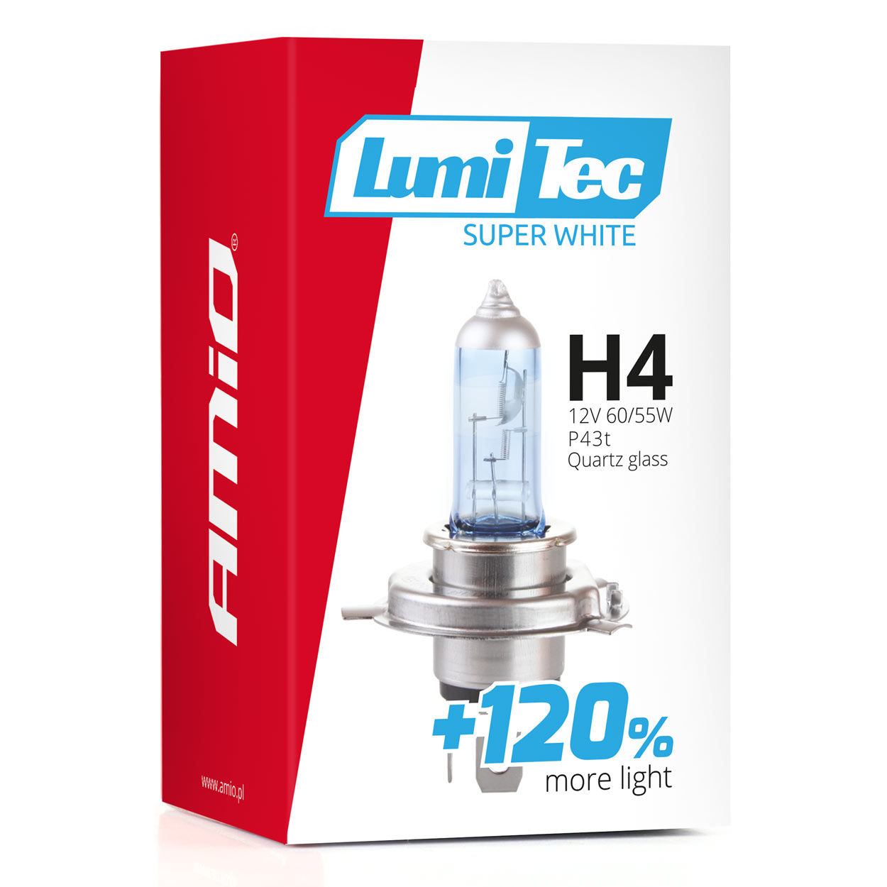 Halogenska žarnica H4 12V 60/55W LumiTec Super White +120% - immagine 3