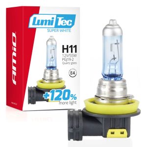 Halogenska žarnica H11 12V 55W LumiTec Super White +120%