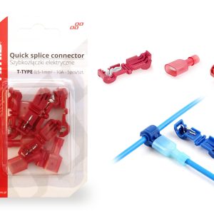 Hitri priključek tipa T 0,5-1 mm2 10A, 5 kosov