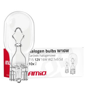 Halogenske žarnice W16W T15 16W W2.1x9.5d 12V 10 kosov