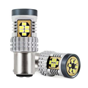 LED žarnice Canbus 3020 24SMD 1157 BAY15D P21/5W bele 12V/24V
