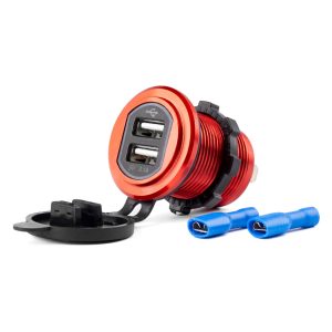Vodoodporen polnilnik za telefon 2xUSB 12/24V MOD-10