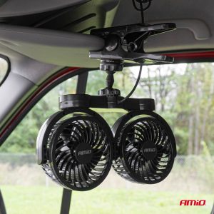 Avtomobilski ventilator s sponko 2x4" 24V