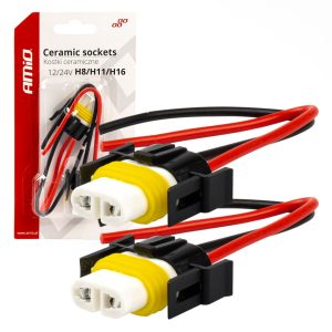 Keramične vtičnice / 2 kosa H8/H11/H16