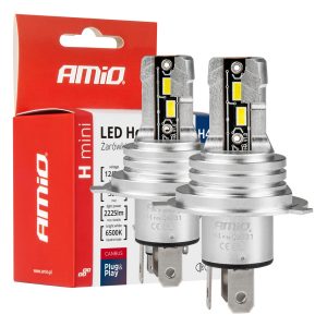 LED žarometi serije H-mini H4/H19 AMiO-03331
