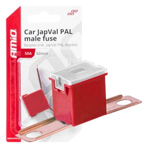 Avtomobilske varovalke JapVal PAL, moške 62 mm 50 A AMIO-03429