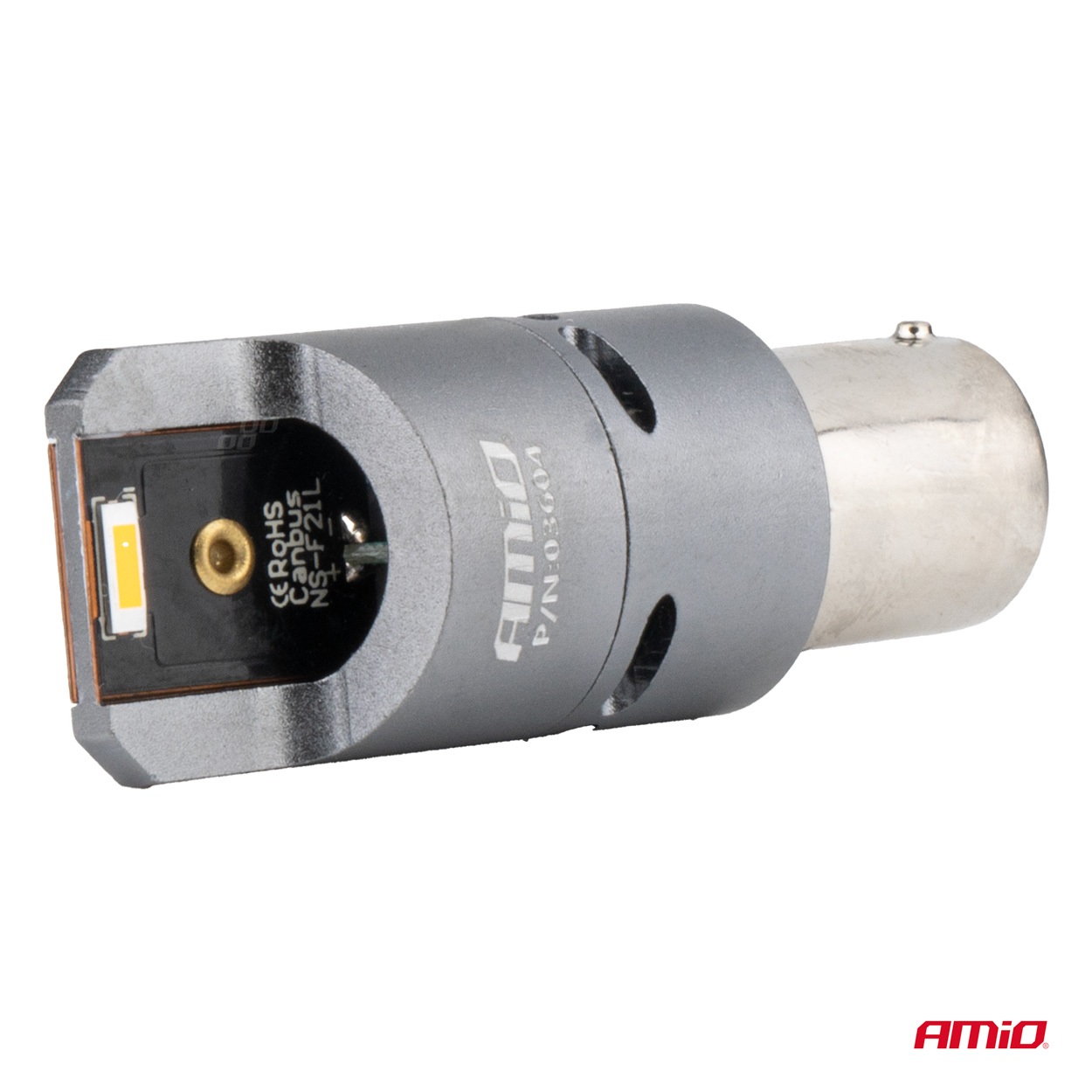 LED Canbus serije PRO PY21W 2x1860 SMD jantarna 12V 24V AMIO-03604 - slika 2