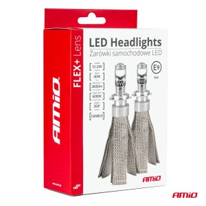 LED avtomobilske žarnice FLEX+ serije H4 leča 12V 24V 6000K Canbus AMIO-03658