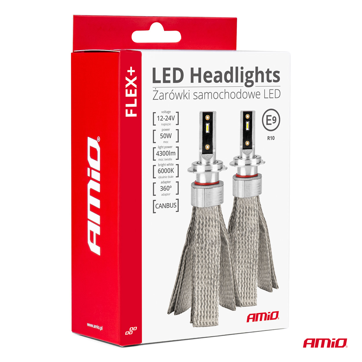 LED avtomobilske žarnice FLEX+ serije H15 6000K 12V 24V Canbus AMIO-03666 - slika 2