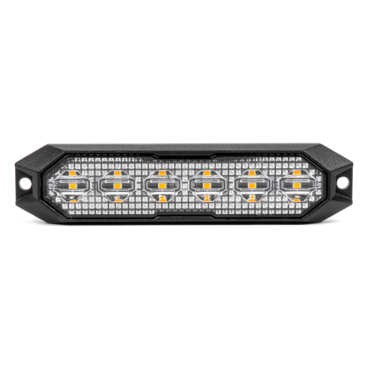 Ploska opozorilna svetilka 6x3W LED R65 R10 12V 24V AMIO-03930