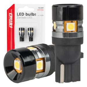 LED žarnice Canbus T10 W5W 5SMD 3030 bele 12V 24V AMIO-04239