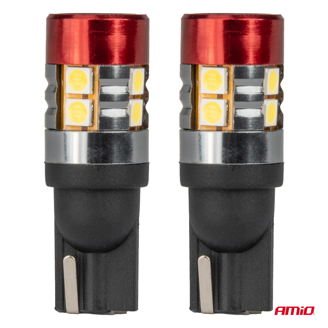 LED žarnice Canbus T10 W5W 9 SMD 3030 bele 12V 24V AMIO-04242 - slika 2