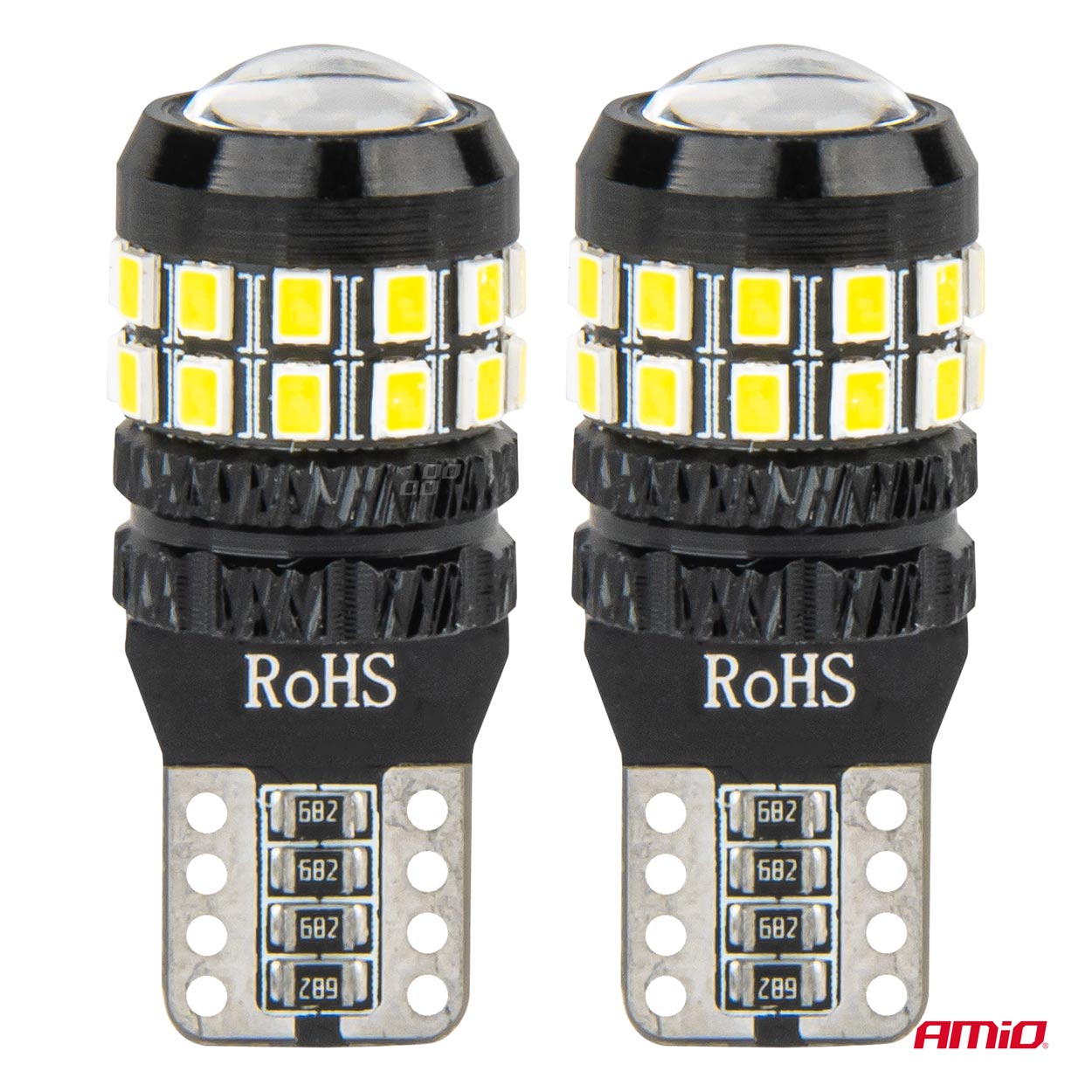 LED CANBUS žarnice T10 W5W 27SMD 2016 Bele 12V/24V AMIO-04258 - slika 2