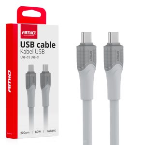 Kabel USB-C na tip-C 60 W 200 cm FullLINK model X111 AMIO-04292