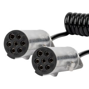 Spiralni kabel za TIR prikolico 2x 7-PIN tip N 5m 24V AMIO-04379