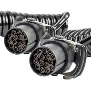 Spiralni kabel za TIR prikolico 2x 15-pinski 5m 24V AMIO-04382