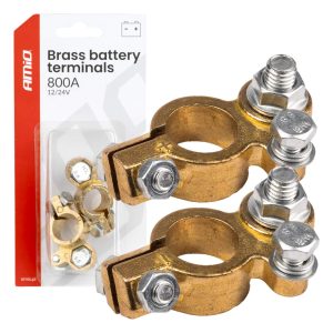 Medeninasti akumulatorski priključki 800AMP, / 2 kosa. AMIO-04392