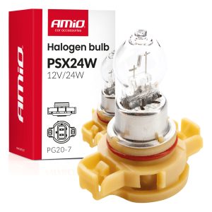 Halogenska žarnica PSX24W PG20-7 12V 24W AMIO-04411