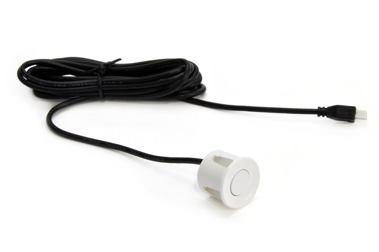 Sistem za pomoč pri parkiranju TFT02 4,3" s HD-502-IR 4 senzorji bele barve