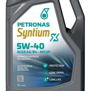 Motorno olje Petronas 5W-40 Syntium X 5L A3/B4 / 5L