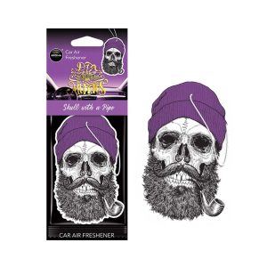 Osvežilec zraka za avto AROMA CAR MUERTOS Skull with a Pipe Coral Stuff