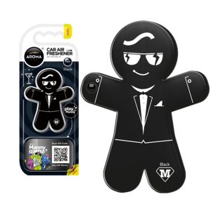 Osvežilec zraka za avto AROMA CAR MANNY - Black