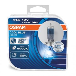 Halogenska žarnica Osram H4 12V 100/90W P43t Cool Blue Boost 5000K / 2 kosa