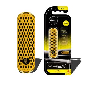 Osvežilec zraka za avto AROMA FANCY SHAPES POLYMER HEX Vanilla