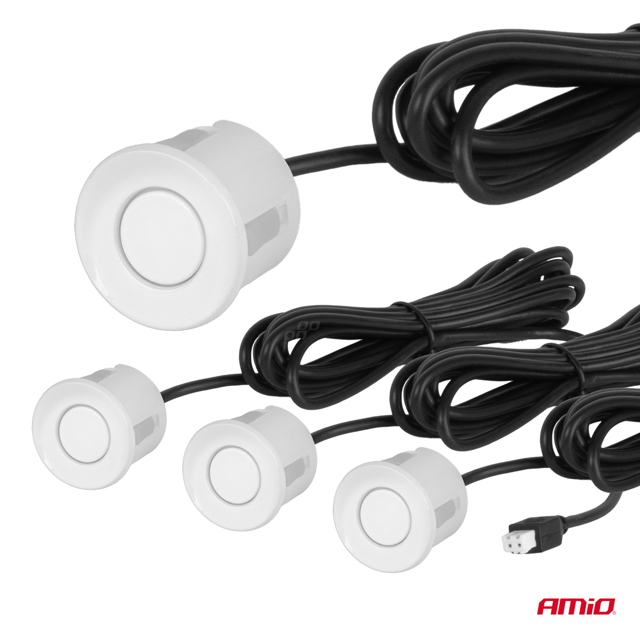 Sistem za pomoč pri parkiranju LED 4 senzorji bele barve - slika 4