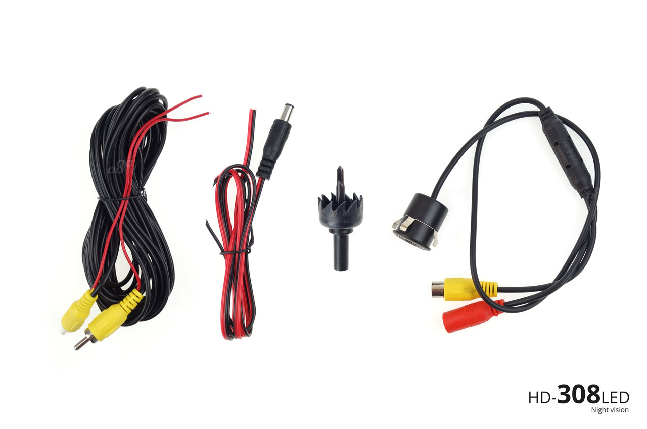 Sistem za pomoč pri parkiranju TFT02 4,3" s HD-308-LED 4 senzorji črne barve - slika 8