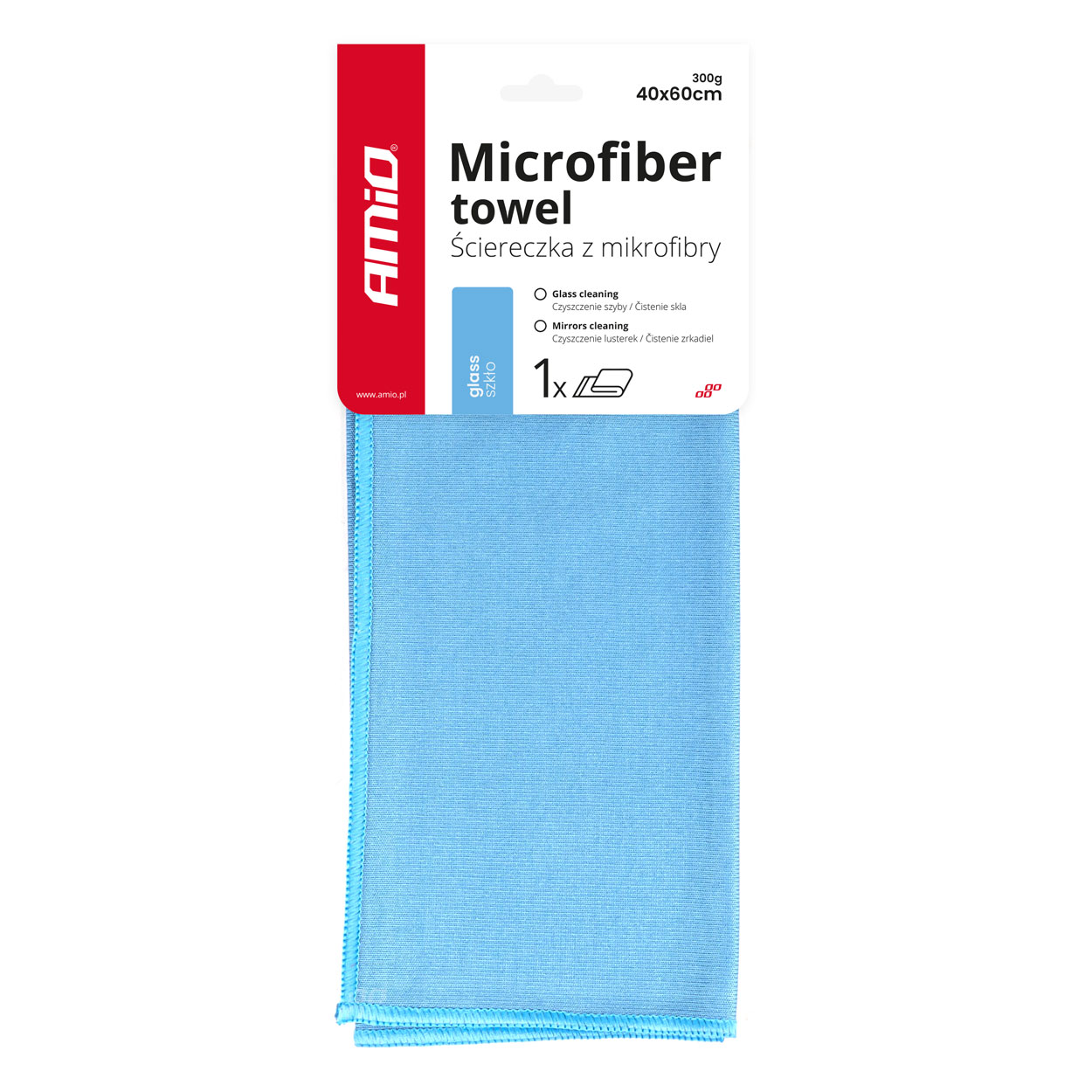 Krpa za poliranje stekel iz mikrofibre 40x60cm AMIO-01749 - slika 3