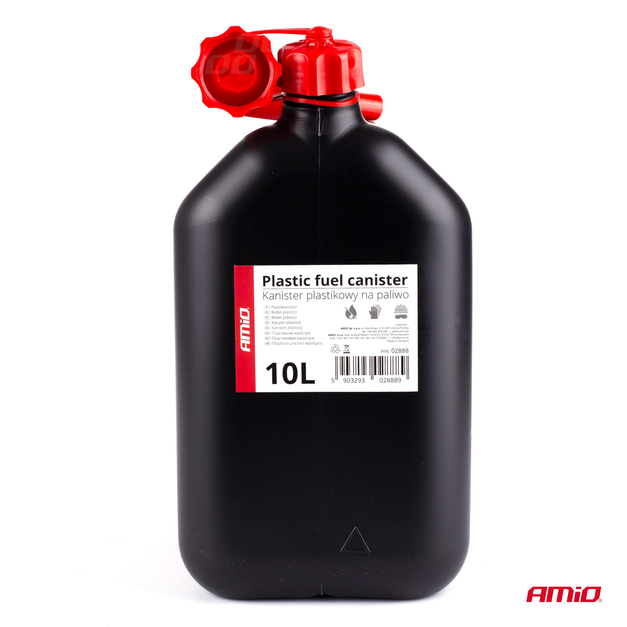 Plastična posoda za gorivo 10L, črna AMiO-02888 - slika 3