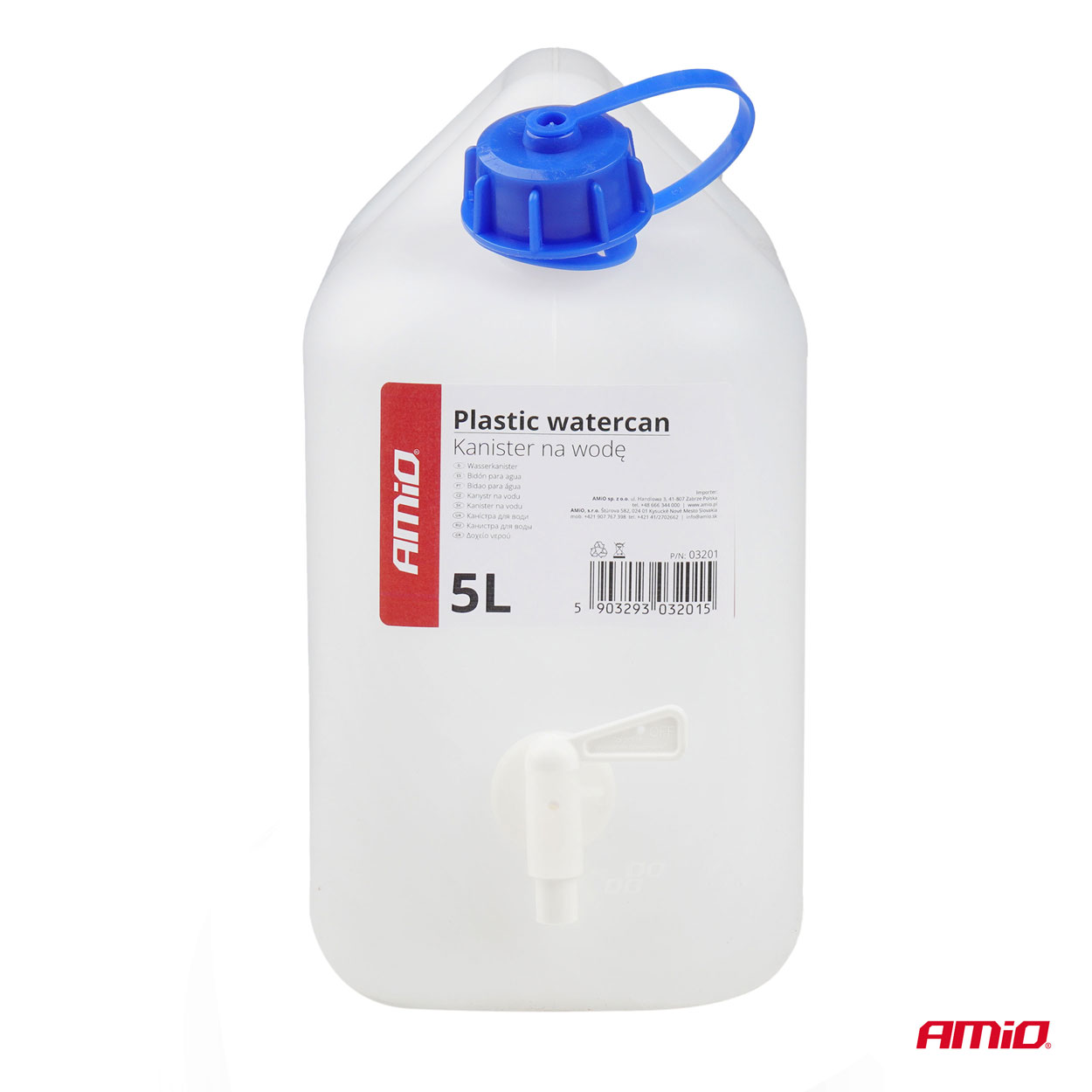 Kabel za vodo s pipo 5L plastika AMIO-03201 - slika 3