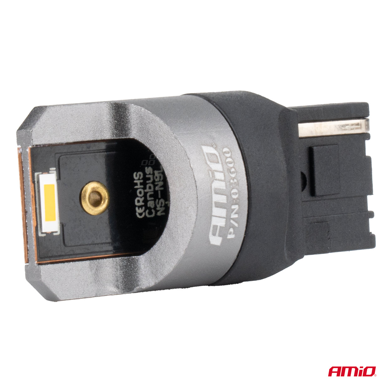LED Canbus serije PRO WY21W 2x1860 SMD jantarna 12V 24V AMIO-03600 - slika 3