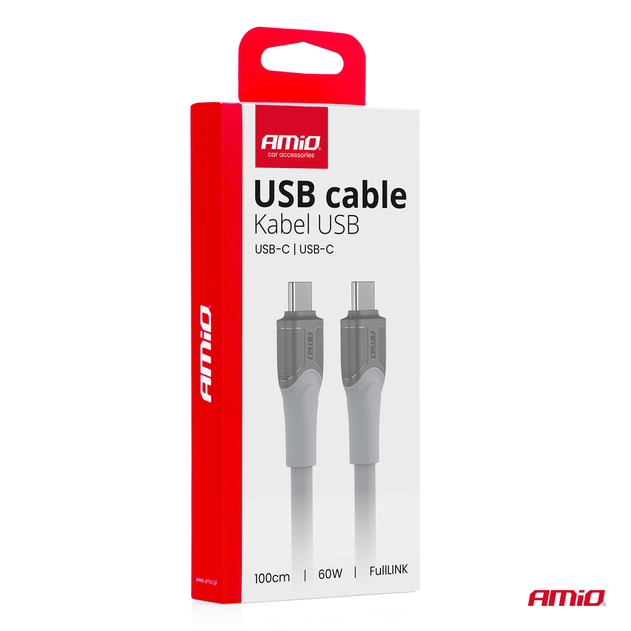Kabel USB-C na tip-C 60 W 100 cm FullLINK model X111 AMIO-04291 - slika 3