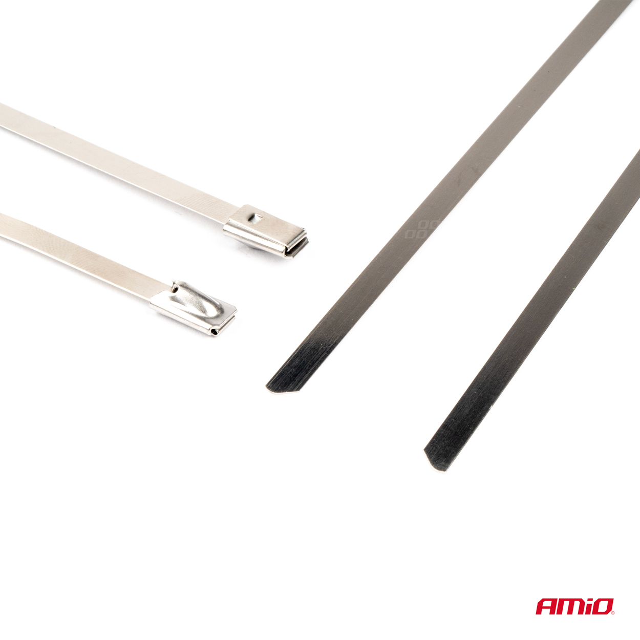Kovinske objemke iz nerjavečega jekla 4,6x250mm 100 kosov AMIO-04322 - immagine 4