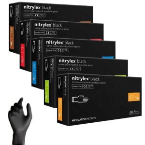 Nitrilne zaščitne rokavice Mercator Nitrylex Basic velikost XL, 100 kosov