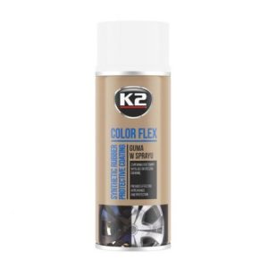 Tekoča guma v spreju K2 Color Flex, bela / 400ML