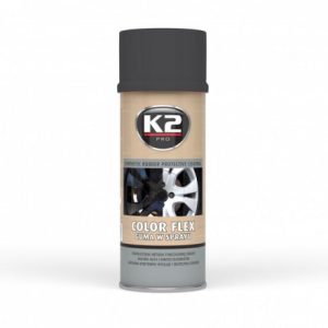 Tekoča guma v spreju K2 Color Flex, črna mat / 400ML