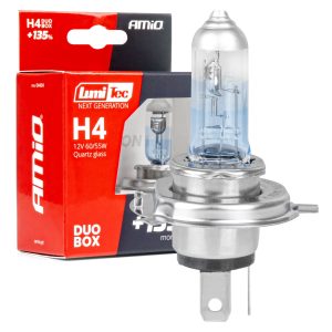 Halogenske žarnice H4 12V 60/55W LumiTec Next Generation +135% DUO AMiO-04404